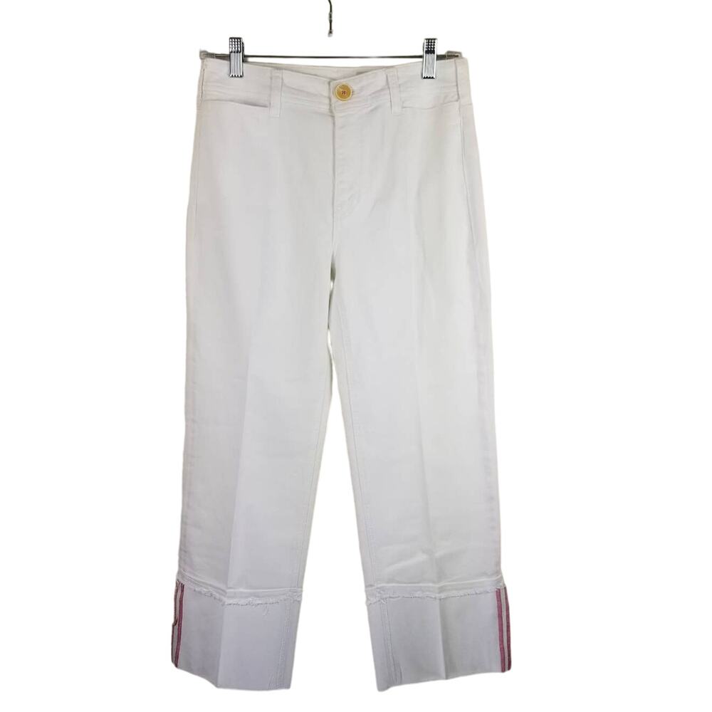 Pilcro By Anthropology High-Rise Cuffed Straight-Leg Women's Jeans 26